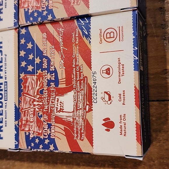 Dr. Squatch Limited Edition Freedom Fresh, Men's Natural Bar Soaps - Picture 4 of 11